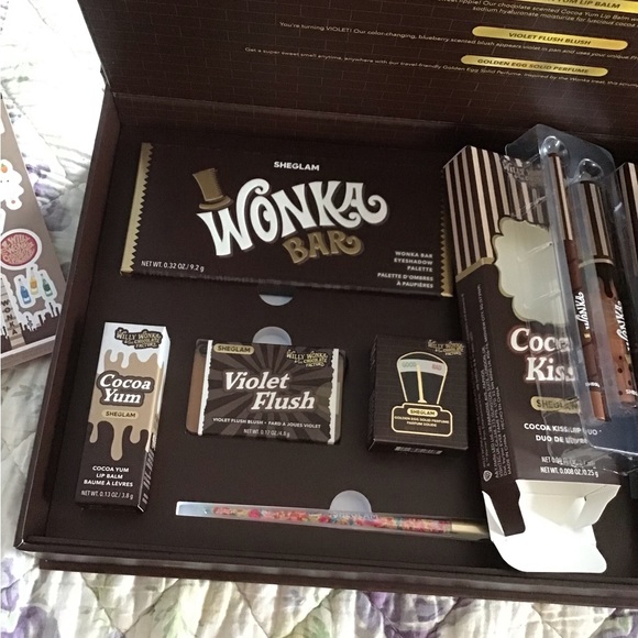 Willy Wonka The Chocolate Factory SheGlam Box Eyeshadow, Lip Kits, Blush New - Picture 6 of 10